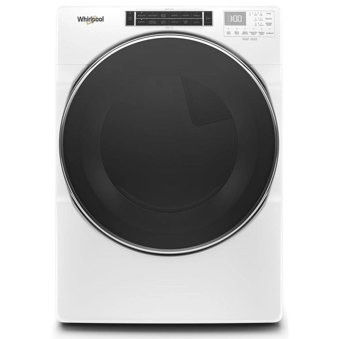 Whirlpool WGD8620HW 7.4 Cu. Ft. Front Load Gas Dryer with Steam Cycles